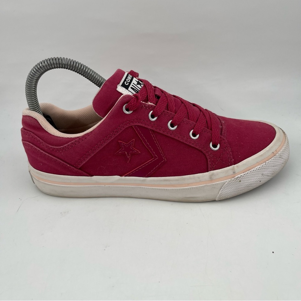 Converse Women’s El Distrito OX - SZ 7 - Red Athletic Canvas Shoe Sneaker